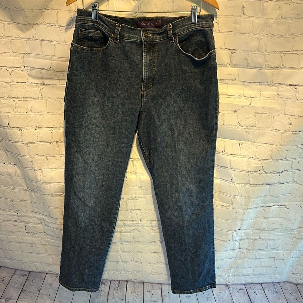 ☀️Gloria Vanderbilt Amanda Classic Fit Jeans | Women’s Size 14 | Dark Wash Denim